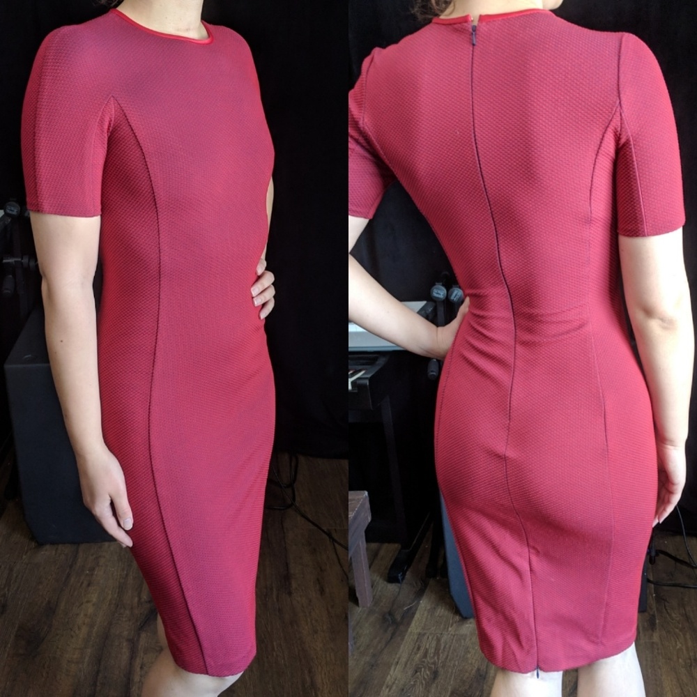 Pinko Italian Luxe Rosso Vestito Dress